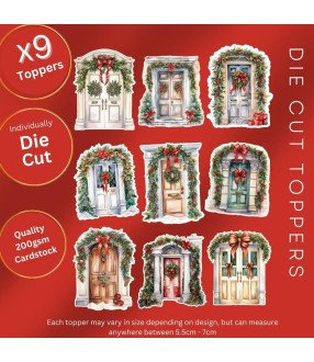 Christmas Doors Collection 1 Die Cut Toppers