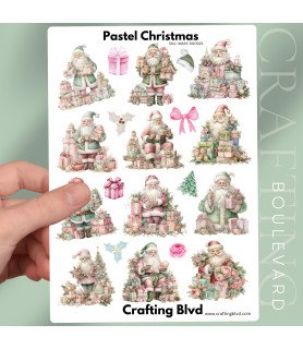 Pastel Vintage Christmas Stickers
