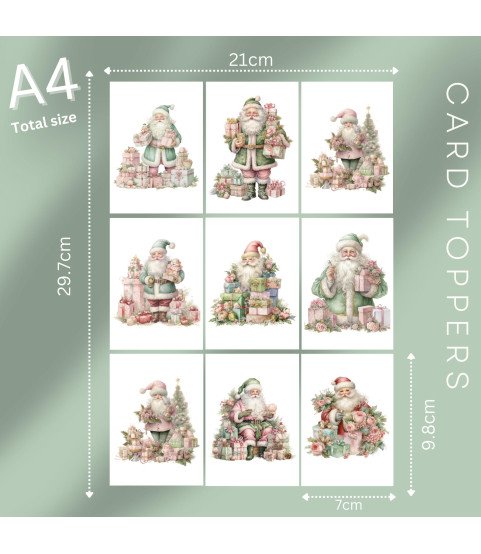 Pastel Vintage Christmas Stickers