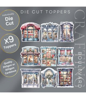 Christmas Windows #1 Die Cut Toppers