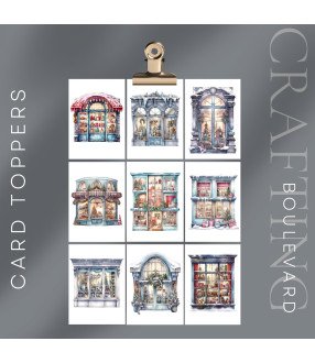 Christmas Windows #1 Card Toppers