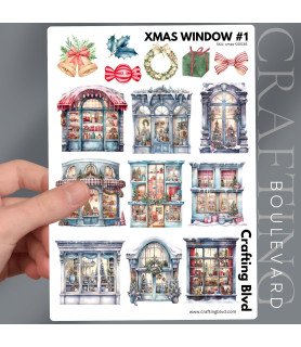Christmas Windows #1 Stickers