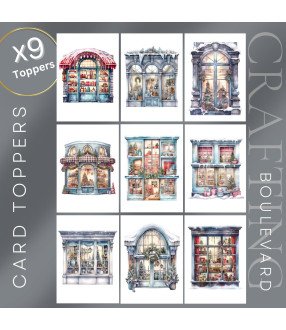 Christmas Windows #1 Card Toppers
