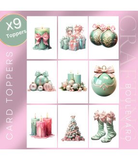 Pastel Christmas #1 Card Toppers