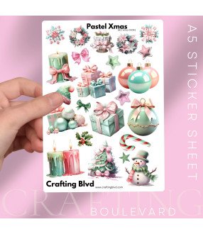 Pastel Christmas #2 Stickers