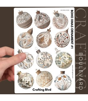Boho Christmas Ornaments #1 Stickers