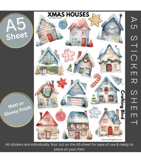 Christmas Houses #2 Stickers