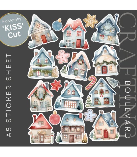 Christmas Houses #2 Stickers