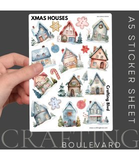 Christmas Houses #3 Stickers