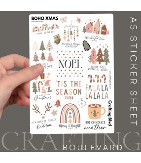 Boho Christmas Stickers
