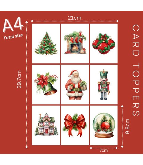 Traditional Christmas Card Toppers