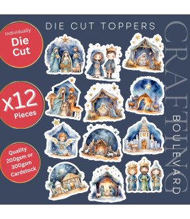 Christmas Nativity #1 Die Cut Toppers