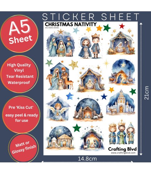 Christmas Nativity #1 Stickers
