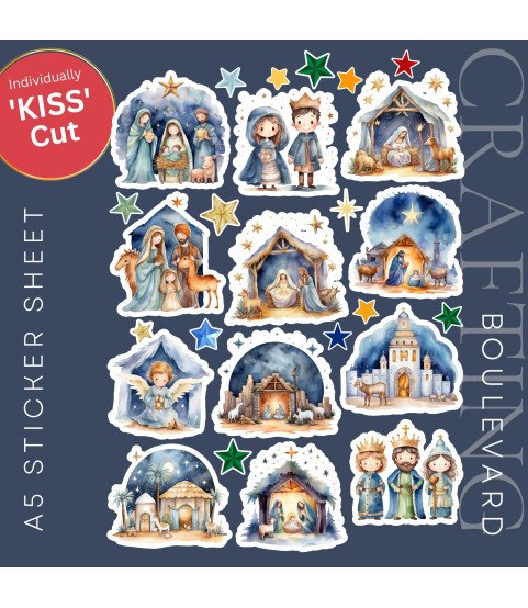 Christmas Nativity #1 Stickers