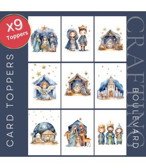 Christmas Nativity #1 Card Toppers