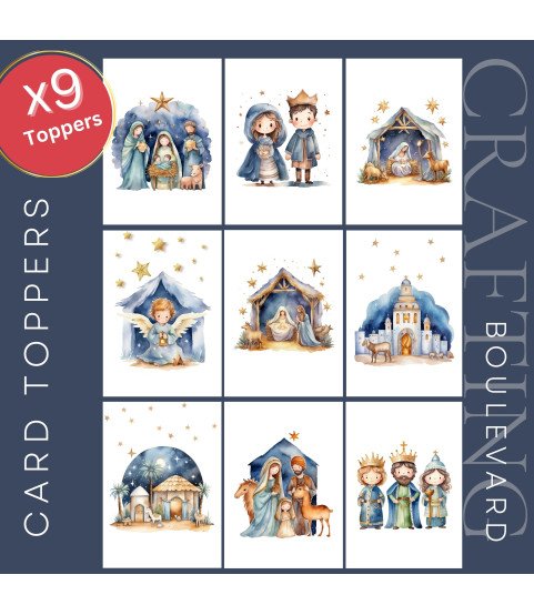 Christmas Nativity #1 Card Toppers
