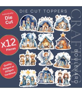 Christmas Nativity #2 Die Cut Toppers