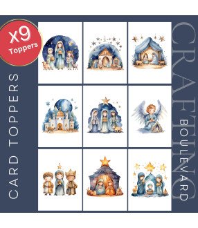 Christmas Nativity #2 Card Toppers