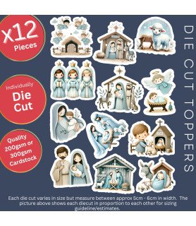 Christmas Nativity #3 Die Cut Toppers
