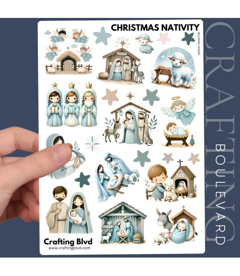 Christmas Nativity #3 Stickers Christmas Nativity #3 Stickers