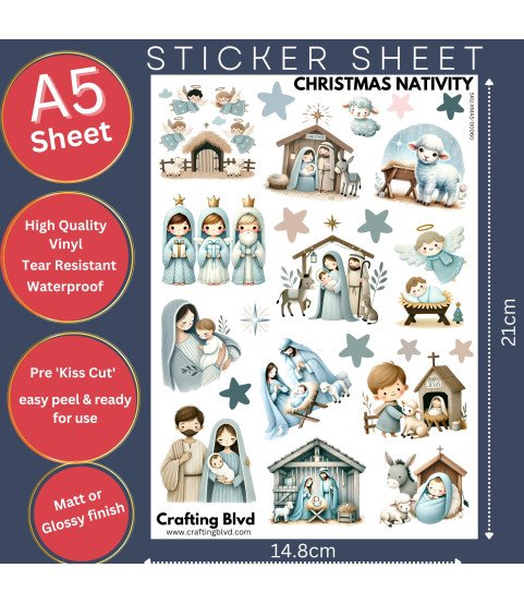 Christmas Nativity #3 Stickers
