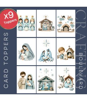 Christmas Nativity #3 Card Toppers
