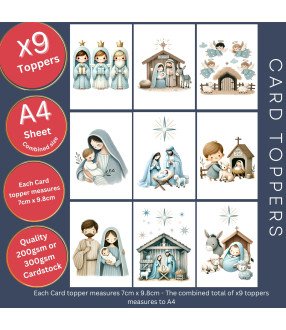 Christmas Nativity #3 Card Toppers
