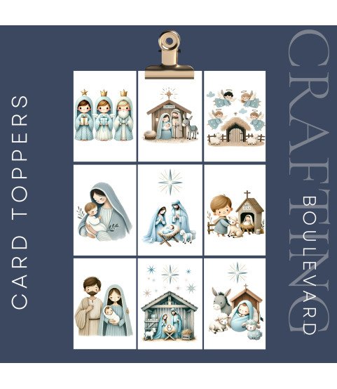 Christmas Nativity #3 Card Toppers