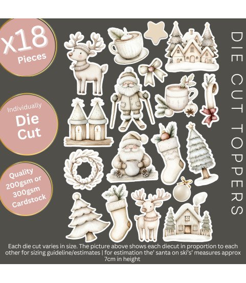 Nordic Christmas #2 Die Cut Toppers