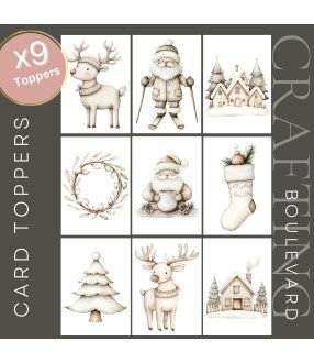 Nordic Christmas #2 Card Toppers