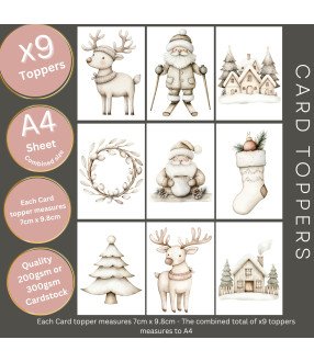 Nordic Christmas #2 Card Toppers
